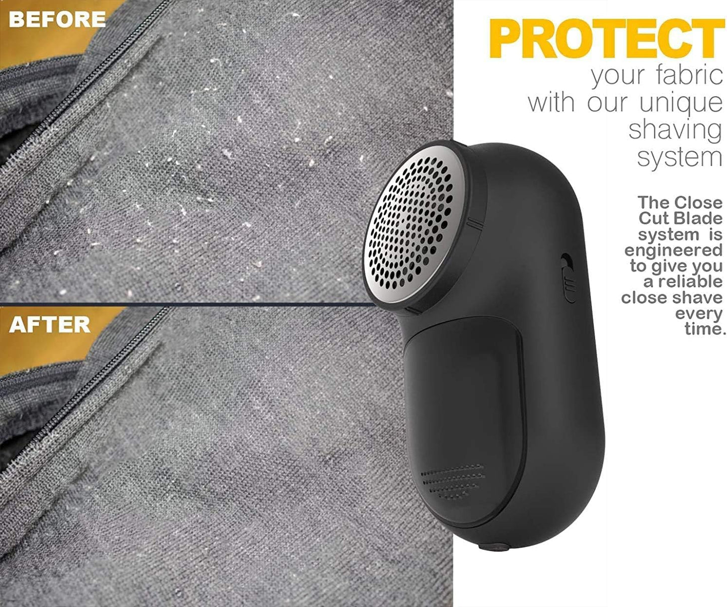 Revitalize Your Wardrobe with Our Rechargeable Fabric Shaver - Effortlessly Remove Lint, Fuzz, and Pills from Clothes and Furniture!